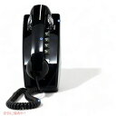 Crosley CR55-BK Wall Phone with Push Button Technology, Black アメリカーナがお届け!