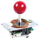 [サンワ]Sanwa OEM Red Ball Top Handle Arcade Joystick 4 & 8 Way Adjustable JLF-TP-8YT-SK
