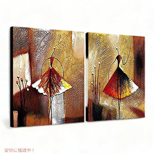 ں2,000ߥݥ41001:59ޤǡWieco Art - Ballet Dancers 2 Piece Modern Decorative artwork 100% Hand Painted Contemporary Abstract Oil paintings on Canvas Wall Art Ready to Hang ꥫʤϤ!