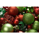 R N' D Toys RN'D クリスマスツリー オーナメント レッド グリーン 詰め合わせ フック付き75個セット アメリカーナがお届け!