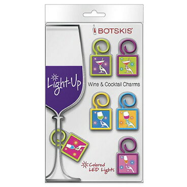 BotskisLight-UpWineandCocktailWineGlassCharms/ライトアップグラスチャームグラス柄LEDライト内蔵
