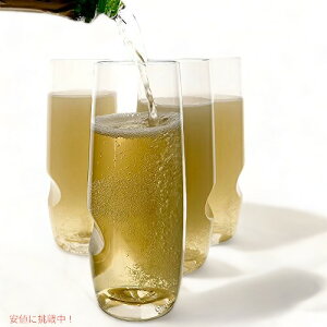 Govino Go Anywhere Champagne Flute, 8oz, Pack of 4/ゴヴィノ　シャンパン用フルートグラス4個セット★