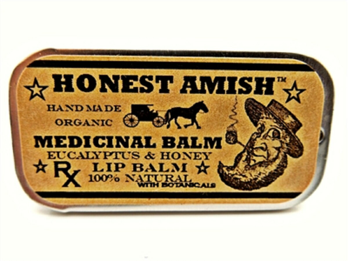 Honest Amish Medicinal Lip Balm/ Made with Natural, Organic and Herbal ingredients/オネストアーミッシュ　メディシナル　リップバーム
