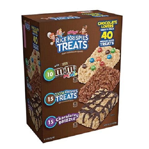 Kellogg's　ケロッグ ライスクリスピー トリート バラエティ 40個パック/ Kellogg's Rice Krispies Treats Variety Pack 40 bars