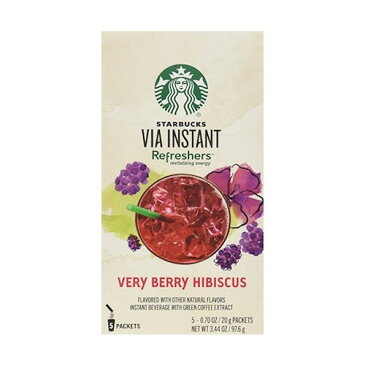 Starbucks VIA Refreshers VeryBerryHibiscus 5Packets スターバックス ヴィア インスタント リフレッシャー ベリーベリーハイビスカス味 5袋