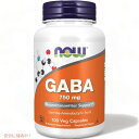 Now Gaba 750mg 100 veg capsules 0089B ナウフーズ ギャバ 750mg 100ベジタリアンカプセル その1