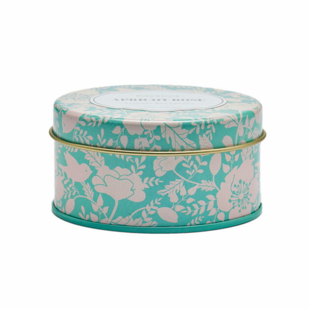 Rose Rings 2 Wicks Candle TRAVEL TIN [APRICOT ROSE] 2.75 OZ / ローズリングス 2芯キャンドル トラベル缶 [アプリコットローズ]