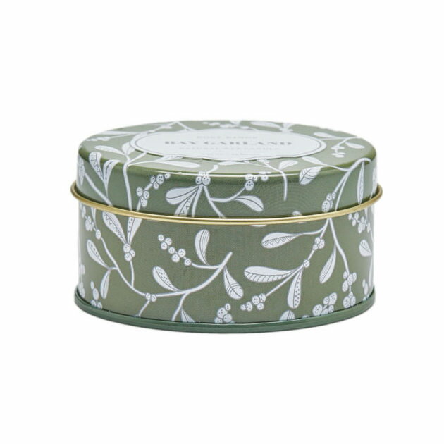 Rose Rings 2 Wicks Candle TRAVEL TIN [BAY GARLAND] 2.75 OZ / ローズリングス 2芯キャンドル トラベル缶 [ベイガーランド]