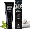 Cali White Activated Charcoal Coconut Oil Teeth Whitening Toothpaste Pacific Mint (4oz) / カリホワイト 活性炭 ＆ ココナッツオイル 歯磨き粉 ホワイトニング チャコールパウダー パシフィックミント 118ml