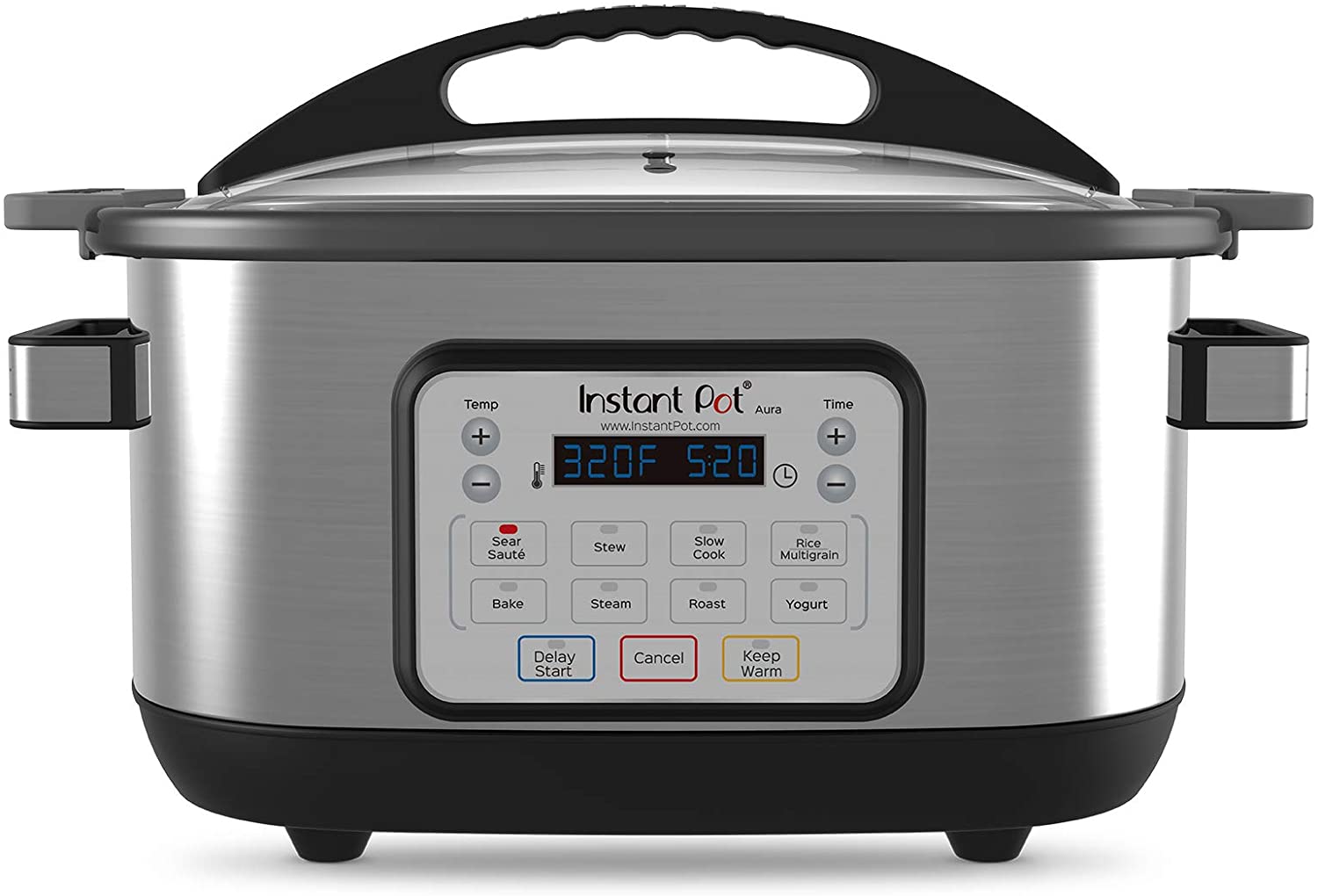 上質通販人気 初売り のinstant Pot Instant Aura 10 In 1 Pot 10 In 1 Slow Cooker インスタントポット スロークッカー オーラ 6 Quart 10 In 1 多機能調理器 低温調理 マルチクッカー アメリカーナ Americana1台で10通りの調理 多機能スロークッカー