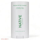 Native Deodorant, Eucalyptus & Mint - 2.65oz(75g) / ネイティブ デオドラント [ユーカリプタス＆ミント] スティックタイプ