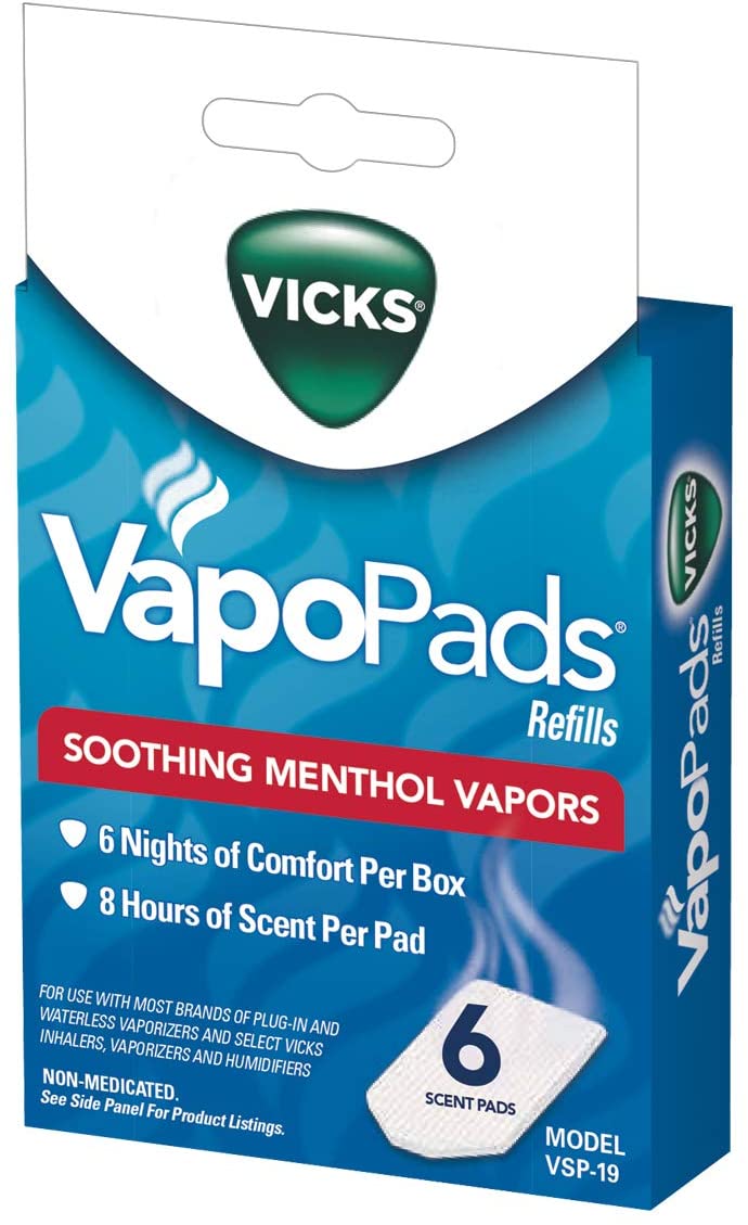 Vicks VapoPads, 6 Count Menthol VSP19 ヴィックス 加湿器用 詰替用 ヴェポパッド 6枚入り メンソール