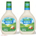 yő2,000~N[|4279:59܂Łzy2{ZbgzHidden Valley Ranch Salad Dressing & Topping 24oz / qhDo[ IWi ` hbVO 709ml