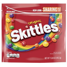 Skittles Original Candy Sharing Size / スキトルズ フルーツキャンディー オリジナル シェアリングサイズ 442.3g（15.6oz）
