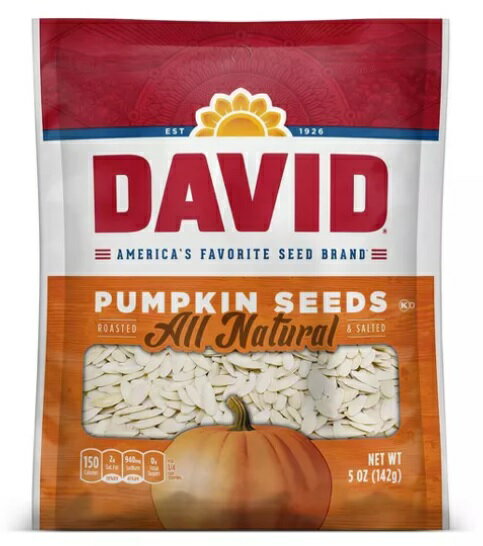 DAVID Pumpkin Seeds デイビッド パンプキンシード 5oz(142g)　1パック　カボチャの種