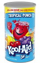 【訳あり・ラベルダメージ】Kool Aid Tropical Punch Powdered Drink Mix (5Lb 2.5oz Canister)
