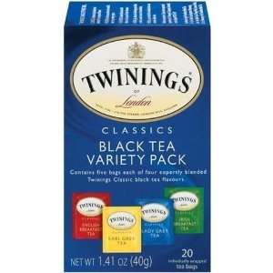 トワイニング ハーブティー 【高級感あふれる】トワイニング 4種類バラエティーティーパック 20杯分 Twinings of London Black Tea Variety Pack