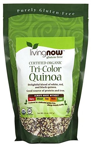 y񂹁z3FLkA Oet[ iEt[Y gCJ[ 397gi14 ozjNow Foods Gluten-free Tri-Color Quinoa