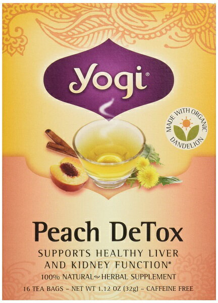 ヨギティー ハーブティー Yogi Tea ピーチ　16袋入 Peach ノンカフェイン