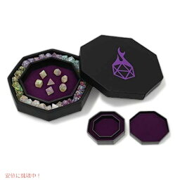 【最大2,000円クーポン4月27日9:59まで】Forged Dice Co. Dice Arena ローリングトレイとストレージ あらゆるダイスゲーム、D&D、RPGゲームに対応 パープル