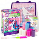 B Me DIY ユニコーンラッチフックキット 女の子用 ? ミニラグ裁縫セット カラフルな糸束15本付き 色分けキャンバス DIY グリル 寝室の装飾アイデア...