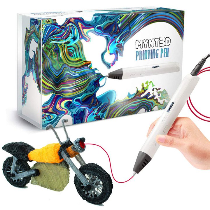 MYNT3D プロフェッショナル 3Dペン OLEDディスプレイ付き MP012-WH アート用品 1
