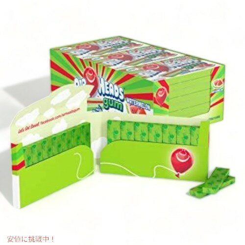 【最大2,000円クーポン5月16日01:59まで】Airheads キャンディバー ガム Watermelon 12 Count Sugar Free