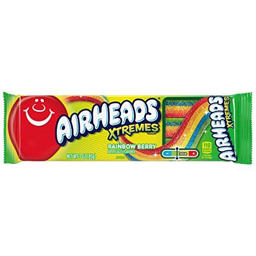 Airheads キャンディバー エクストリーム スウィート サワーベルトレインボーベリー 3oz