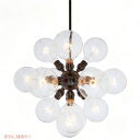 Rivet Satellite 15-Bulb Chandelier, 44.75