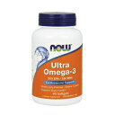 NOW Ultra Omega 3 Fish Oil, 90 Softgels 1661 ナウ ウルトラオメガ3（EPA DHA）90ソフトカプセル