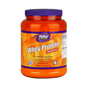 NOW@WHEY PROTEIN STRAWBERRY 2 LB@#2178@iE@Xgx[