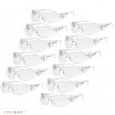 【お得な12個セット】JORESTECH Eyewear Protective Safety Glasses Clear / ウィルス対策 JORESTECH UVカット 保護メガネ ポリカーボネート 透明 12個