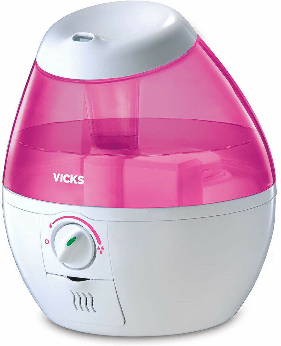 Vicks Mini Filter Free Cool Mist Humidifier Pink / ヴィックス フィルター不要 クールミスト 加湿器 ミニタイプ 1.89リットル ピンク