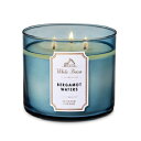 バスアンドボディワークス 3芯キャンドル ベルガモットウォーター 411g Bath and Body Works 3-Wick Candle BERGAMOT WATERS 411g