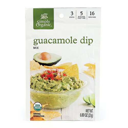 楽天アメリカーナ　AmericanaSimply Organic Guacamole Dip Mix Certified Organic シンプリーオーガニック ワカモレミックス 23g