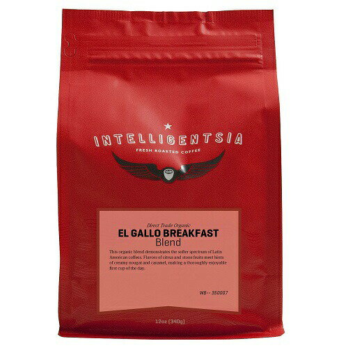 【最大2 000円クーポン5月27日1:59まで】Intelligentsia Organic El Gallo Breakfast Blend Medium Roast Whole Bean Coffee インテリジェンシア コーヒー オーガニック エルガロ ブレークファ…