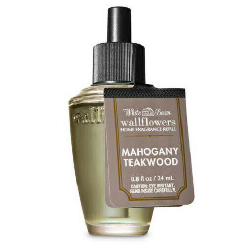 バスアンドボディワークス ウォールフラワー 詰替え用 マホガニーチークウッド24ml Bath and Body Works Wallflowers Refill MAHOGANY TEAKWOOD 24ml バス&ボディ