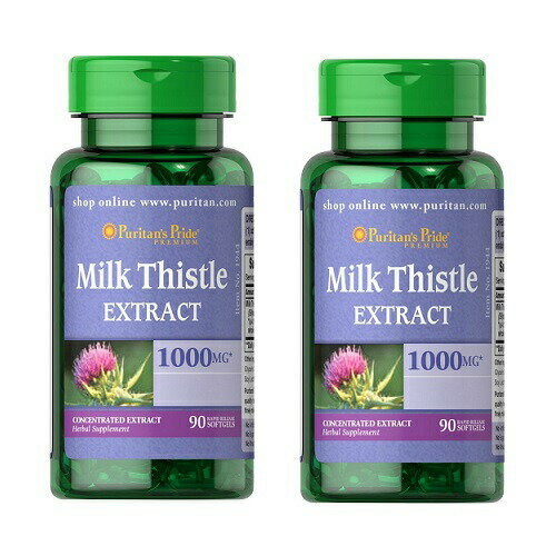 yȓ{ZbgIzs[^YvCh V} ~NVX 1000 mg 90\tgWF Puritan's Pride Milk Thistle 1000mg 90softgels Pack of 2