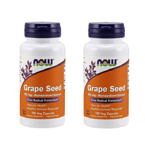 ں2,000ߥݥ51601:59ޤǡۡ2ܡۥʥ ֥ɥҥ 100 mg 100ץ NOW Grape Seed 100 mg 100 Capsules Pack of 2