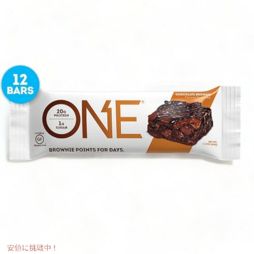 プロテインバー チョコレートブラウニー 12個セット Oh Yeah ニュートリション OhYeah Nutrition One Bar Chocolate Brownie, 2.12 oz,12 Count