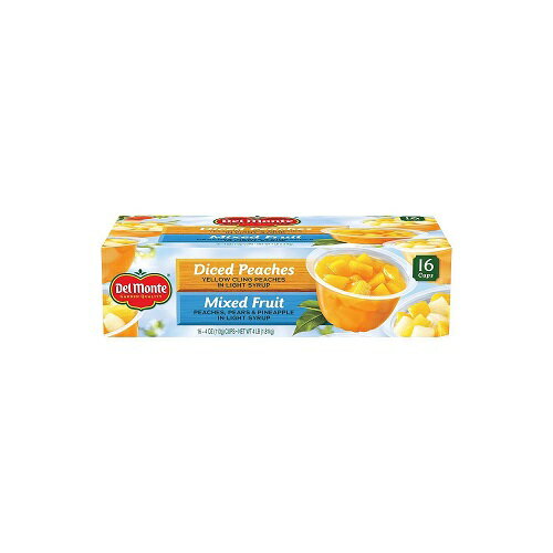 ǥ ԡåסMIXե롼ĥå 16 Del Monte Mixed Fruit/Peaches Snack Cup,...