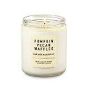 バス ボディワークス アロマキャンドル パンプキンピーカンワッフル 198g Bath Body Works Candle Pumpkin Pecan Wuffles 7oz