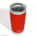 イエティ ランブラー 20oz タンブラー キャニオンレッド YETI Rambler 20 oz Stainless Steel Vacuum Insulated Tumbler Canyon Red