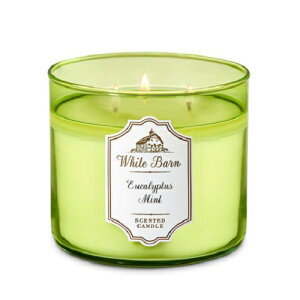 【送料無料】バスアンドボディワークス 3芯キャンドル ユーカリミント 411g Bath and Body Works 3-Wick Candle EUCALYPTUS MINT 411g