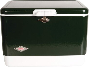 Coleman 54 Quart Steel Belted Cooler Green / コールマン スチールベルト クーラーボックス 54 Quart 85缶収納 大容量 保冷ボックス グリーン 3000003096