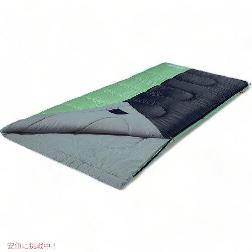 Coleman Biscayne 40°F Big and Tall Sleeping Bag Mint / コールマン ビスケイン 封筒型 寝袋 対応温度 4.4 15.6 ℃ 195cmまで対応 ミント 2000035888