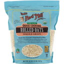 楽天アメリカーナ　Americana【最大2,000円クーポン4月27日9:59まで】Bob's Red Mill Organic Quick Cooking RolledOats 32oz / ボブズレッドミル オーガニック クイッククッキング ロールドオーツ 全粒 オートミール オーツ麦 907g