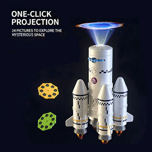TEMI スペースシャトルロケットのおもちゃ子供用科学教育玩具 5-in-1 STEM航空宇宙おもちゃ 2人の宇宙飛行士