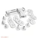 クイジナート クッキープレスディスク18点&デコレートチップ6点セット Cuisinart ホワイト アメリカーナがお届け!