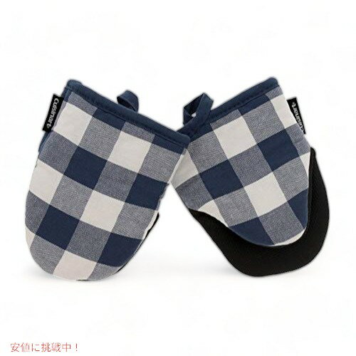 【最大2,000円クーポン8月11日01:59まで】クイジナート ミニオーブンミトンセット Cuisinart 鍋つかみ バッファローチェックブルー アメリカーナがお届け!のサムネイル